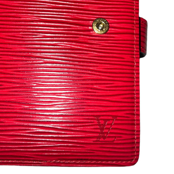 Louis Vuitton Red Epi Small Ring Agenda Cover - Picture 15 of 16